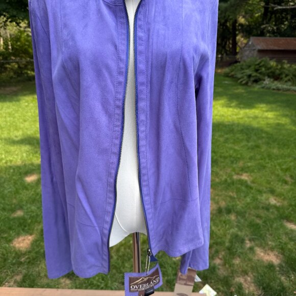 Overland Nicky Reversible Goatskin Suede Leather Jacket Sz Large NWT - Picture 10 of 13